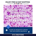 Petsafe Scoopfree Crystal Cat Litter 8 6lb 2-pack Lavender Low Dust Tracking