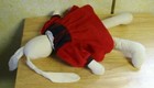 16 Inch Vintage Country Style Rabbit Plush Doll With Gestitos Doll Clothes