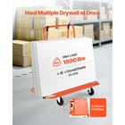 Uimoso Drywall Cart Dolly 1800 Lbs Capacity Steel Panel Trolley For Plasterboard