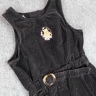 Vintage Disney Dress Girls 4t Winnie The Pooh Velour Top Overall Outfit Kids Y2k