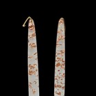 2 Vintage Mcm Clear Lucite Sparkly Taper Candles Gold Fleck Flake Acrylic 11 5   