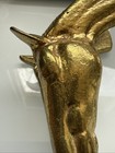 Vintage 1949 Solid Brass Horse Head Metalcrafters Desk Paper Clip Paperweight