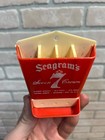 Vintage Seagrams Seven Crown Whiskey Swizzle Stick Holder Barware Advertising