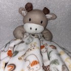 Baby Kiss White Giraffe Plush Security Blanket Baby Lovey Soother Modern Large
