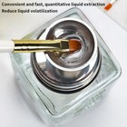 Jar Push Down Bottles Polish Remover Dispenser Pump Bottle Clear Nail Glass Cr