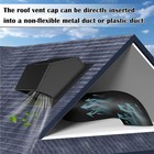 Black Roof Vent Cover cap 4 6 8 10 12 Inch Rooftop Vent Cap With Damper For Vent