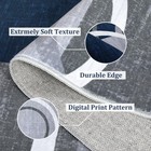 Rugsreal Runner Rug 2x6 Modern Geometric Area Rug Contemporary Abstract Circl   