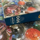 Vtg Glass Marbles Springbok 500 Piece Ribbons Swirls Complete Puzzle Pzl2436