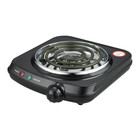 Mainstays 1100w Portable Electric Hot Plate Burner Cooktop Stove     Black     120v