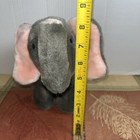 Vintage Dakin Elephant Plush 9  Gray Stuffed Animal Toy 1985 Pink Ears
