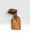 Louis Vuitton Paris Leather Luggage Tag W  Strap  Made In France