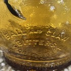 Vintage Wheaton Glass 9 25   Tall Vintage Amber Glass Ball   Claw Bitters Bottle