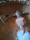   awesome  Vintage Native American Brass Pipe Tomahawk Native Made  Very Nice   