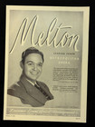 James Melton 1944 Booking Ad Musical Performer Concert Tenor