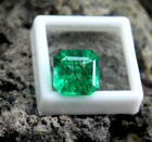 Mined Radiant Cut Emerald Faceted Stone Certified Emerald Ring Size Pendant Size