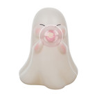 Eyes Closed Blow Mold Ghost With Pink Bubble Cute Charming Whimsical Halloween