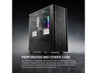 Rosewill Atx Mid Tower Gaming Computer Pc Case With Side Tempered Glass  Preinst