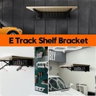 12  double Fittings E Track Shelf Bracket- Hinged Collapsible Table Brackets