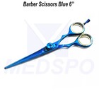 Professional Barber Scissors Blue Color Hair Cutting Hairdressing Salon Shears