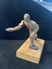 Rare Vintage Original Cast Iron Trade Stimulator Bowling Figure Game