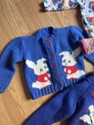 Vintage Children   s Clothing Lot 1950s 60s 70s Knit-o-graf Cowichan Sweater Apron