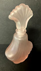 6  - Silvestri - Pink Satin Glass - Perfume Bottle - Art Deco Style