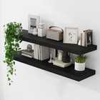 Floating Shelves 48 Inch Long  9 3 Inch 48 w X 9 3 d X 1 6 h  Set Of 1 Black