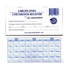 10 Larger Lines Checkbook Registers 2024-2025-2026 Calendars Check Book Bank