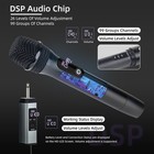 2pcs Wireless Professional Microphone Handheld Mic System Karaoke W receiver