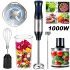 1000w 5 In 1 5 Speed Powerful Hand Held Electric Food Blender Mixer Stick
