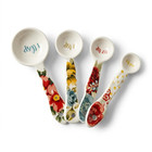 Pioneer Woman Vintage Floral Ceramic Measuring Spoons - Set Of 4