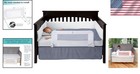 Reinforced Crib Bed Rail For Toddler Safety - Hassle-free Installation 33 Inches