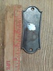 3 5  Brass metal Door Back Plate Dresser Cabinet Rare Vtg