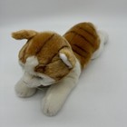 Russ Berrie Yomiko Classics Orange Tabby Cat 15    Stuffed Animal Plush Toy Green