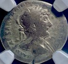 Roman Emperor Hadrian Silver Denarius 117ad-138ad Ngc Ancient Genuine Coin