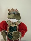Standing Plush Frog Prince Jester Red Shoes Crown 15    Tall Handsome