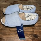Silverts Adaptive Indoor Outdoor Slip Resistant Slippers Shoes Blue Womens 8