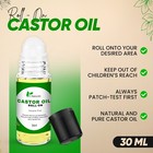 Castor Oil Roll-on Usda Organic 100  Pure Hair   Skin Moisturizer Treatment