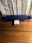 Vintage Baker s Choice Cobalt Blue Glass Dough Rolling Pin W metal Cap