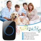 Wireless Doorbell Chime Waterproof  Receiver Adjustable Volume 1000ft Kit Usa