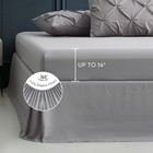 Queen Size Comforter Set  7 Piece Bed In A Bag  Grey