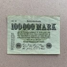 1923 Germany 100000 Mark Banknote  Germany Note Paper Money Bill Post Wwi