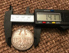 1935 5 Reichsmark German Fuhrer Skull Face Wwii Commemorative Coin