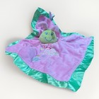 Mary Meyer Caterpillar Lovey Security Blanket Pink Green Satin Sewn Eyes