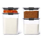 Brilliance Tritan Airtight Pantry Food Storage 8-pc Set  2 8 Qt  Dishwasher Safe