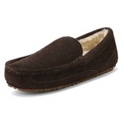Men s Warm Slippers Faux Fur Memory Foam Moccasin Suede Leather House Shoes Size