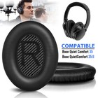 Pair Black Ear Pads For Bose Quietcomfort Qc35 qc35 Ii Headphones Soft Cushion