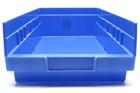Akro-mils 30158 Plastic Nesting Storage Bins  Blue  4x18x8  12pc Case