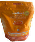 Method Laundry Detergent Packs Ginger Mango 42 Packs 3-in-1 Cleaning Plant-based