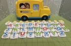 Vtech Count   Learn Alphabet Bus Complete 26 Letters 10 Numbers Works   Rare